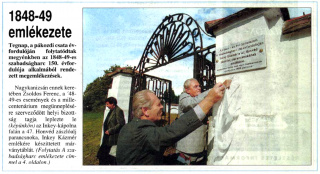 Zalai Hírlap 1998 09 30 229sz 01old - 1848-49 emlékezete.jpg Zalai Hírlap 1998 09 30 229sz 01old - 1848-49 emlékezete.jpg