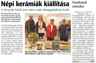 Zalai Hírlap 2021 09 22 220sz 01,03old - Népi kerámiák kiállítása.jpg Zalai Hírlap 2021 09 22 220sz 01,03old - Népi kerámiák kiállítása.jpg